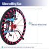 24Inch Silicone Wheelchair Push Ring Protective Cover,Non-Slip Wear-Resistant Wheelchair Rear Wheel Push Rim Covers,for Improve Grip And Traction,D,24in view 2