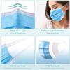 Lettuce Eat Disposable Blue Face Masks Protective 3 Ply Breathable Triple Layer Mouth Cover with Elastic Earloops (Pack of 2000) view 3