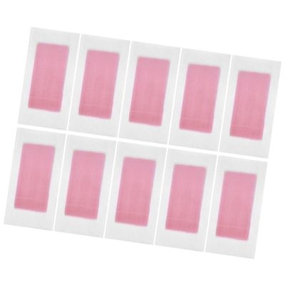 Healeved 10pcs Double-sided Unwoven Fabric Hair Removal Wax Strips Pink for Bikini Legs Body Sensitive Skin