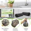 10L Small Bin Bags, 120 Counts Bin Liners Small Pedal Bin Bags Mini Pedal Bin Bags Pedal Bin Liners Mini Garbage Bags for Car, Office, Bathroom, Bedroom (Black, 10L) view 2