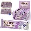 FitnesSHOCK High Protein Bars, 12g Protein, Low Carb, No Added Sugar, Low Calorie 138kcal 5g collagen, Fiber-Rich, Blueberry Yogurt Flavor 12x40g view 1
