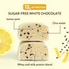 FitnesSHOCK High Protein Bars, 12g Protein, Low Carb, No Added Sugar, Low Calorie 138 Kcal, 5g collagen, Fiber-Rich, Lemon Chia Panacotta Flavor 12x40g view 3