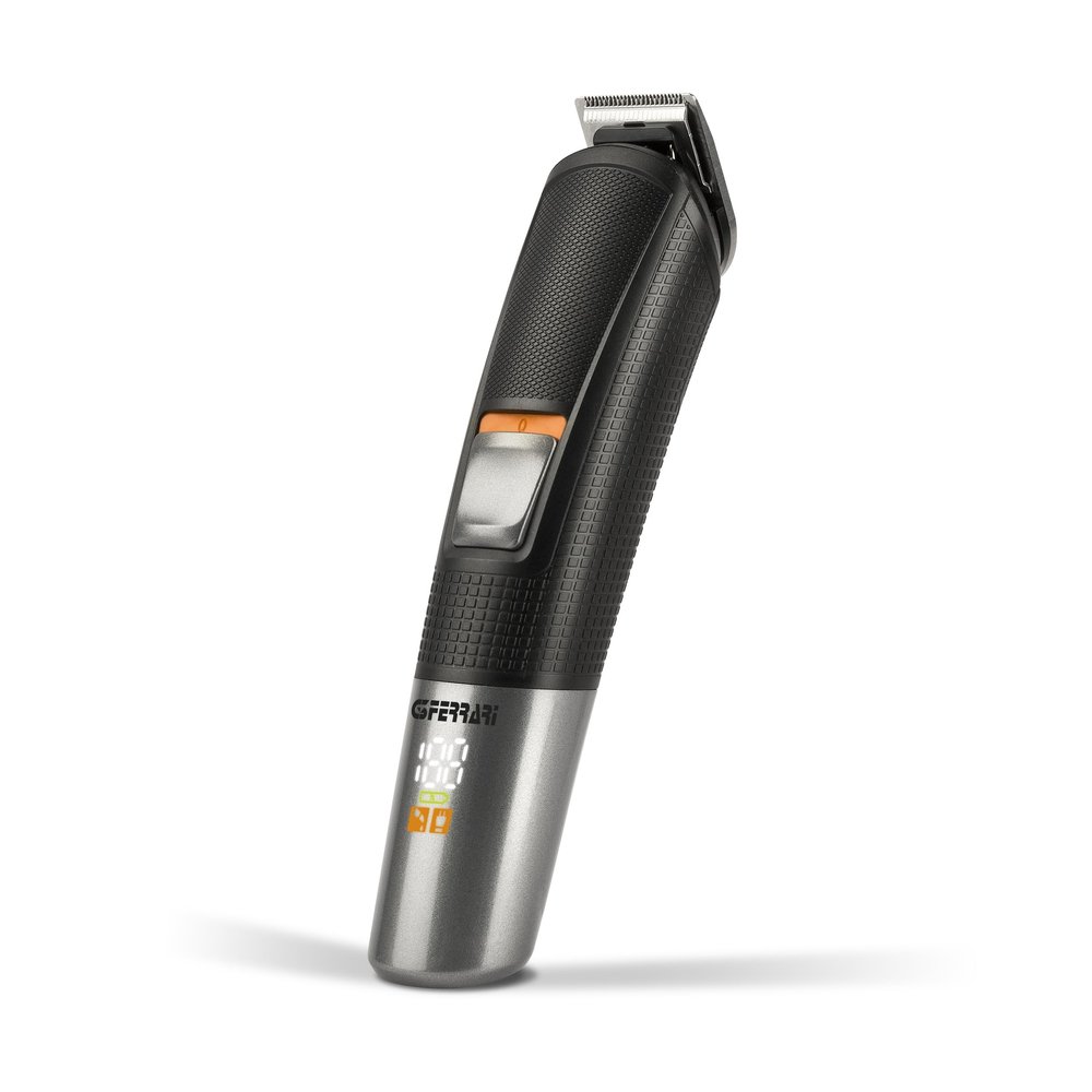 G3 Ferrari G30062 Razor Set 5 in 1 Beard and Hair Trimmer, Rechargeable, 3-12 mm Cutting Adjustment, Digital Display, 60 Min Autonomy, 5 in 1, Cordless