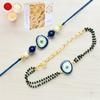 Ghasitaram Gifts Jaiccha Rakhi for Brother Rakhis Online Rmj- 5012 Bhaiya Bhabhi Rakhis with 400 GMS of Soan Papdi view 1