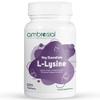 Ambrosial High Strength L-Lysine Tablets 500mg | Gluten Free Collagen Tablets | Essential Amino Acids for Immune Function & Collagen Synthesis | Lysine 500mg for Active Lifestyle (120 Tablets) view 1