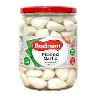 Bodrum Pickled Garlic 700gm x 2 | Traditional Mediterranean Taste | Perfect for Special Dishes | Great for Antipasti Platters | Perfect for Salads, Sandwiches, and More | Tangy and Savory Flavour