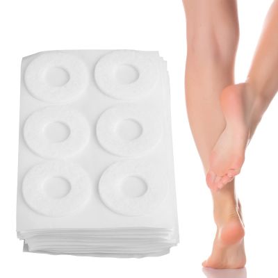 12 Sheet Callus Cushion Soft Felt Callus Pads, Men Women Soreness Relief Soft Adhesive Round Foot Corn Callus Pad Remover Stick Foot Care Cushions for Men Women
