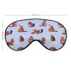 Cute Beavers Gnaws at Tree, Float, Sit Sleep Mask with Adjustable Strap, Comfortable Soft Eye Mask Sleeping Aid, Light-Blocking Eye Masks view 2