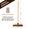 18-Inch Wide Coco Broom with Wooden Handle - Soft Bristle Indoor Sweeping Broom for Home, Kitchen, Hardwood Floors - Natural Coconut Fibre Bristles - Eco-Friendly Floor Brush view 3