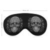 Skull Head Portrays A Detailed Human Skull Sleep Mask with Adjustable Strap, Comfortable Soft Eye Mask Sleeping Aid, Light-Blocking Eye Masks view 2