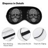 Skull Head Portrays A Detailed Human Skull Sleep Mask with Adjustable Strap, Comfortable Soft Eye Mask Sleeping Aid, Light-Blocking Eye Masks view 3