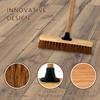 16-Inch Wide Coco Broom with Wooden Handle - Soft Bristle Indoor Sweeping Broom for Home, Kitchen, Hardwood Floors - Natural Coconut Fibre Bristles - Eco-Friendly Floor Brush view 4