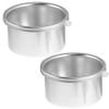2pcs Wax Skin Hair Removal Drain Backflow Preventer Mini Metal Pot Silicone Container Depilatory Pot Metal Container Lip Gloss Containers Mini Heater Hair Removal Tool Makeup Body/1434 view 1