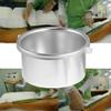 2pcs Wax Skin Hair Removal Drain Backflow Preventer Mini Metal Pot Silicone Container Depilatory Pot Metal Container Lip Gloss Containers Mini Heater Hair Removal Tool Makeup Body/1434 view 3