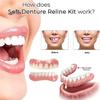 Vumela Soft Denture Reline Kit, Soft Denture Reline Kit, Soft Denture Reliner Kit, Snap on Soft Denture Reliner Kit for Upper and Lower Denture (10cm, 1set) view 4