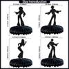 Gyufise 8Pcs 70's Disco Party Decorations 70s Disco Dancing Honeycomb Table Centerpiece Black Glitter 80's Disco Dancer Table Toppers Honeycomb Centerpieces for Music Theme Birthday Party Supplies view 2