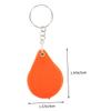 Beaupretty 6pcs Mini Folding Glass Keychain Magnifiers Portable Pocket Handheld Reading Magnifiers for Jewelry Inspection and Boys and Girls Outdoor Use Orange view 3