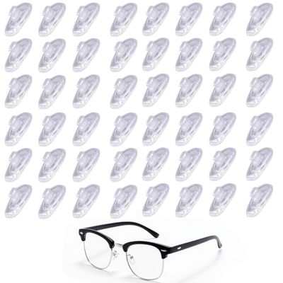 24 Pairs Nose Pads for Glasses, Spectacle Nose Pads, Push on Nose Pads Silicone, Nose Pads for Eyeglasses and Sunglasses