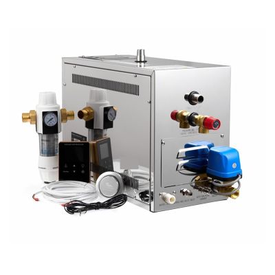 AIRYSSFU Home Sauna Steam Generator Luxury 9KW Spa Shower Steamer Sauna Steam Bath Generator, Sauna Bath Installations for Relaxation, with Remote Control