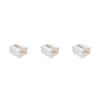 lmoikesz 3 Set of Household Office Hotel Toilet Paper Dispenser Living Room Bathroom Wall Mounted Papers Tissues Holder Space Saving White, White 3Set view 1