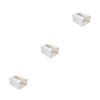 lmoikesz 3 Set of Household Office Hotel Toilet Paper Dispenser Living Room Bathroom Wall Mounted Papers Tissues Holder Space Saving White, White 3Set view 2