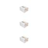 lmoikesz 3 Set of Household Office Hotel Toilet Paper Dispenser Living Room Bathroom Wall Mounted Papers Tissues Holder Space Saving White, White 3Set view 3