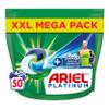 Ariel Platinum Washing Pods + Febreze Odour Defence All in 1 Pods, Mega Pack, 50 Wash