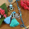 Ghasitaram Gifts Jaiccha Rakhi for Brother Rakhis Online LS24-088- Oxidized Peacock Bhaiya Bhabhi Rakhi view 1