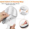 3 in 1 Tub Tile Scrubber Brush with 133cm Adjustable Long Handle,Bathroom Tile Cleaner Shower Scrubber Cleaning Brush with Locking Head,Floor Scrub Brush 3 Replacement Head for Bathroom Kitchen Toilet view 3