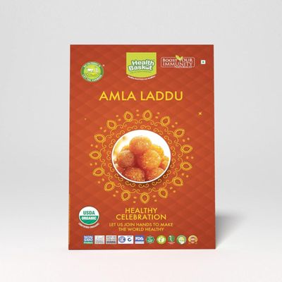 Amla Laddu Or Nellikai Laddu, Indian Sweet, No Added Flavour Or Color - 100 g (Pack Of 1)