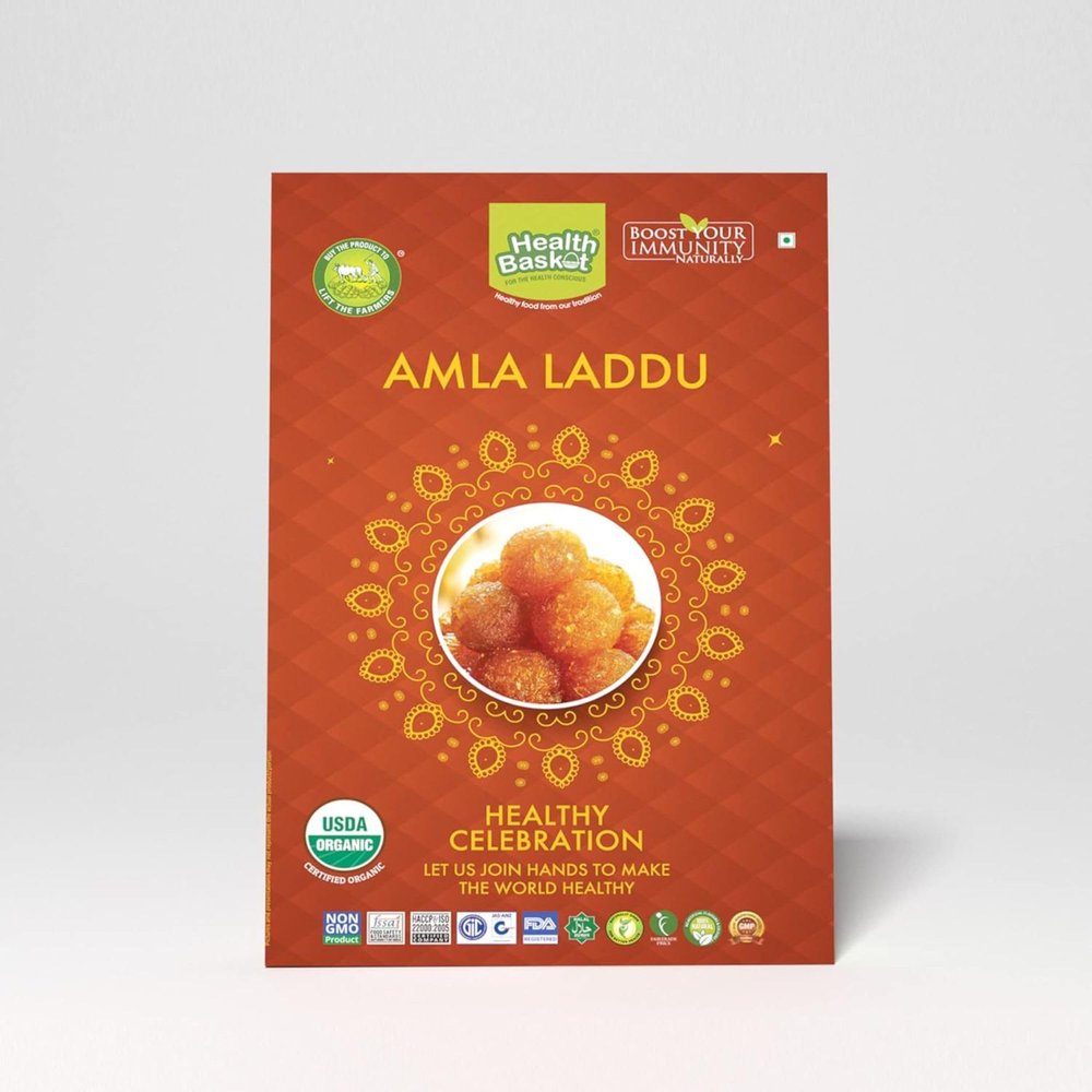 Amla Laddu Or Nellikai Laddu, Indian Sweet, No Added Flavour Or Color - 100 g (Pack Of 1)
