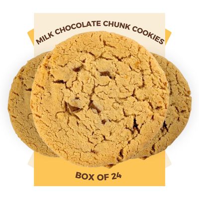 Coffee Masters Cookies - 1 x 24 Pack Individually Wrapped Biscuits Perfect Cookie Snack for the Family - Light, Crunchy and Chunky Milk Chocolate Cookies Suitable for Vegetarians