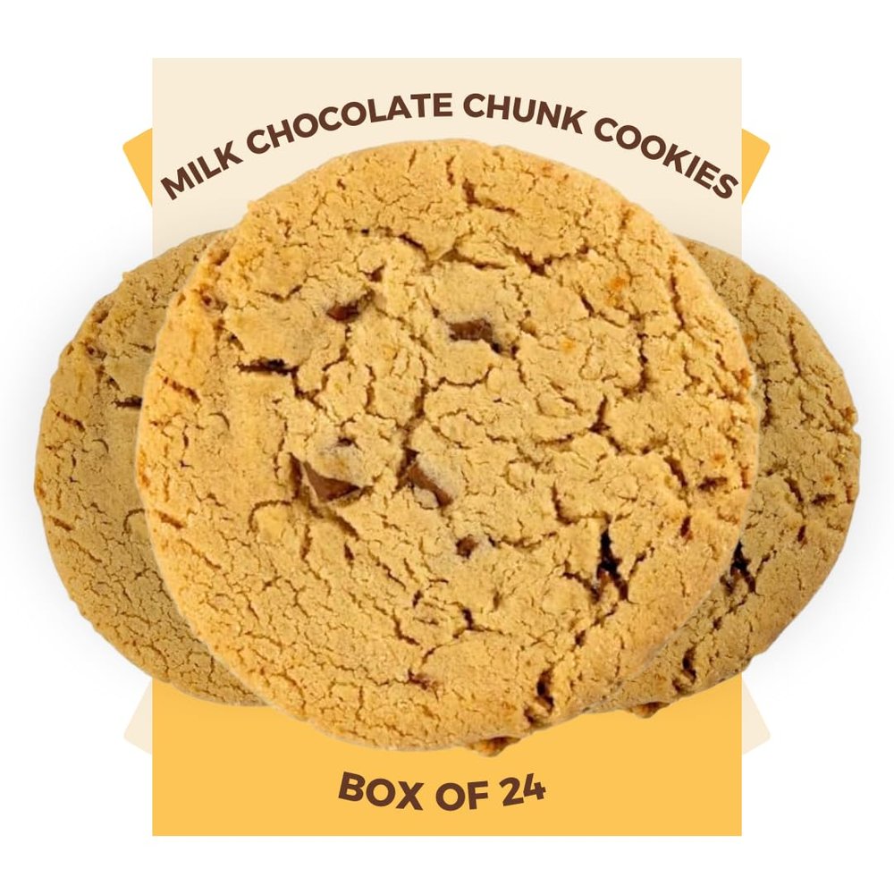 Coffee Masters Cookies - 1 x 24 Pack Individually Wrapped Biscuits Perfect Cookie Snack for the Family - Light, Crunchy and Chunky Milk Chocolate Cookies Suitable for Vegetarians
