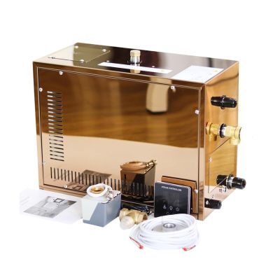 Sauna Steam Generator, 9kw Automatic Stainless Steel Steam nerator, Automatic Descaling Sauna Room Steam Bath Machine for Spa Room Digital Controller(6kw)