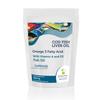 Cod Liver Oil 550mg High Strength Cod with Vitamin A and Vitamin D3 Omega 3 EPA DHA Fish Oil Capsules view 1