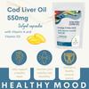 Cod Liver Oil 550mg High Strength Cod with Vitamin A and Vitamin D3 Omega 3 EPA DHA Fish Oil Capsules view 4