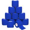 12 Rolls Self Adhesive Bandage Wrap, SAREAL 5cm x 4.5m Athletic Wrap Self Adhesive,Cohesive Bandage Sock Wrap, Football Ankle Tape, Pet & Vet Wrap for Dogs, Horses- Blue view 1