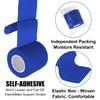 12 Rolls Self Adhesive Bandage Wrap, SAREAL 5cm x 4.5m Athletic Wrap Self Adhesive,Cohesive Bandage Sock Wrap, Football Ankle Tape, Pet & Vet Wrap for Dogs, Horses- Blue view 3