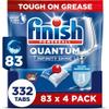 4 x 83 Finish Quantum Infinity Shine Dishwasher Tablets - 332 Tabs Total view 1