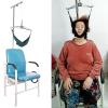 Footstool Traction Cervicale Nackenhals-Traktionsgerte fr ltere Menschen Dekompressions-Halskrause-Trainerstuhl Nackendehngurt fr Rckenschmerzen/Arthritis/Hernien/Hcker (Color : view 1