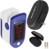 TradeProvider Finger Pulse Oximeter SpO2 Blood Oxygen Saturation & Heart Rate Monitor, OLED Display, Includes Case, Lanyard & 2AAA Batteries, Portable Fingertip Sensor for Home, NHS, Sports, Travel view 1