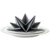 12 x Luxury Folded Silver Napkins. Disposable Linen Feel Soft 3 Ply Paper Star Serviettes. Dinner Party Wedding Table Restaurant Large Elegant Stylish 40 x 60cm (16 x 24 inch) view 1