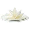 12 x Wedding Napkins, Wedding SERVIETTES, Luxury Pre -Folded Star Shaped White Napkins. Disposable Linen Feel Soft 3 Ply Paper, Dinner Party, Elegant Pretty, Stylish Large 40 x 60cm (16 x 24 inch) view 1