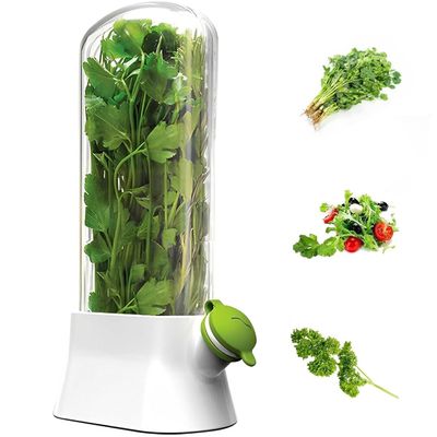 Herb Storage Saver, Herb Keeper for Refrigerator, Herb Saver Pod, Cilantro Containers, Fresh Herb Keeper for Cilantro, Parsley, Asparagus, for Vegetables Asparagus Coriander Mint Cilantro (1ps)
