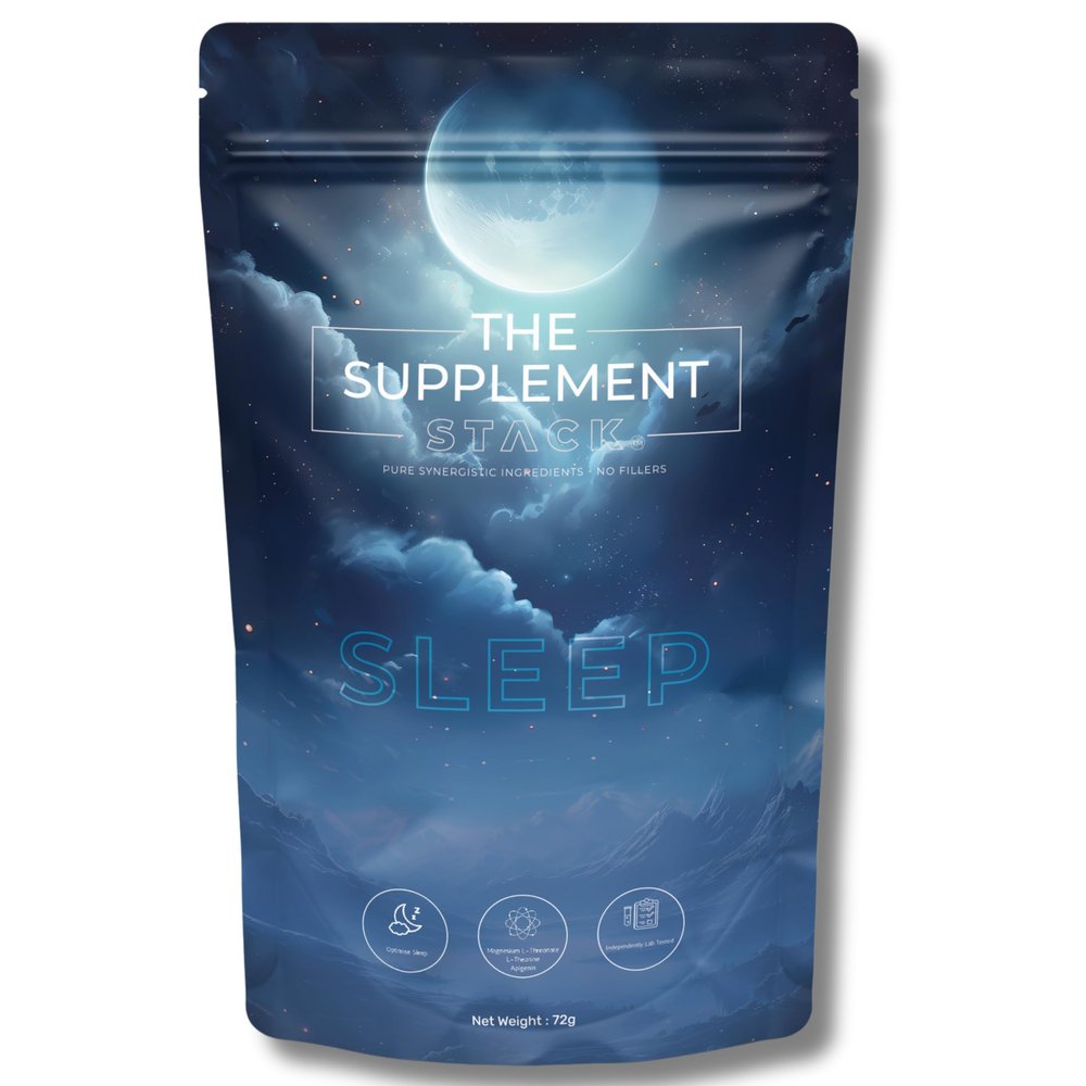 The Supplement Stack - Sleep - 3 in 1 Magnesium L-Threonate, L-Theanine & Apigenin for Deeper Sleep, Relaxation, Cognitive Support, and Mood Enhancement. Clinically-Proven - UK Company