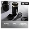 Optimum Nutrition Reforce Steel Smartshake, Durable Food-Grade Stainless Steel Protein Shaker Bottle, BPA Free Bottle with Leak-Proof Flip-to-Cap, Easy to Carry Smart Shaker for Protein Shakes, 900 ml view 4