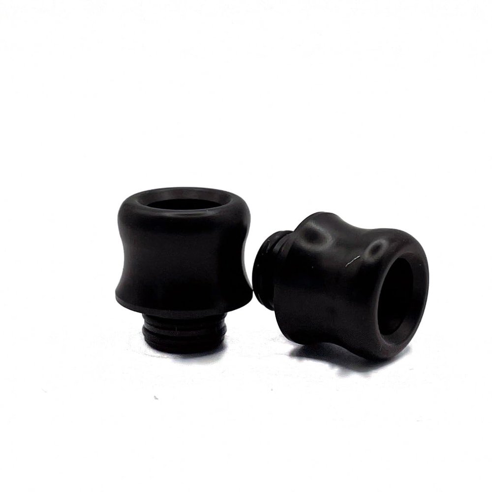 2-Pack Super Wide 510 DTL Black Drip Tips Compatible with Aspire,Voopoo,Smok, Geekvape All 510 Vapes