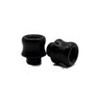 2-Pack Super Wide 510 DTL Black Drip Tips Compatible with Aspire,Voopoo,Smok, Geekvape All 510 Vapes view 1
