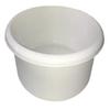 Vision4ever 1x Cream Colour Small Round Circular Water Washing Up Bowl Small Basin Sink Kitchen Wash Basin, Plastic Kitchen Sink Tidy Organisers view 1