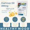 Cod Liver Oil 300mg High Strength Cod Capsules: Vitamin A, D3, Omega 3 EPA DHA Fish Oil - UK-Made Health Supplements view 4